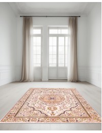 Beige Persa Mashad Alfombra 149 x 96 cm - view 1