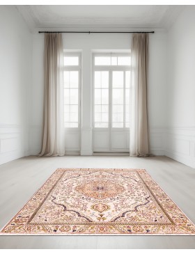 Beige Persien Mashad Teppich 149 x 96 cm - view 1