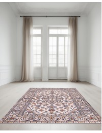 Beige Persien Keshan Tæppe 142 x 95 cm - view 1