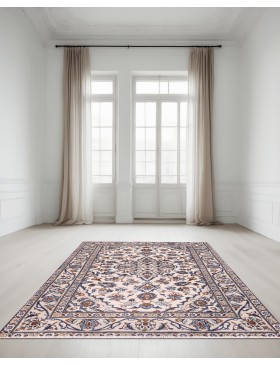 Beige Persiano Keshan Tappeto  137 x 95 cm