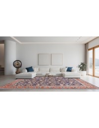 Blau Persien Tabriz Teppich  368 x 289 cm