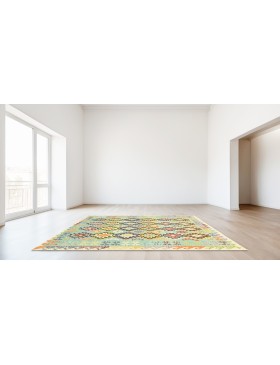 Multi kleur Afghanistan Kelim  240 x 181 cm