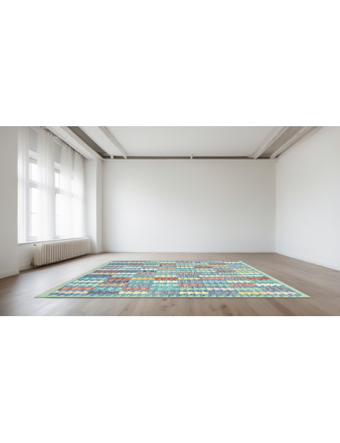 Bleu Afghanistan Kelim  145 x 103 cm