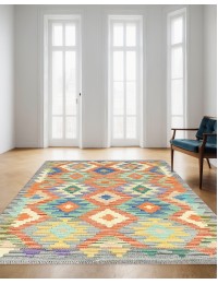 Monivärinen Afghanistan Kelim  122 x 80 cm