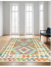 Mehrfarbig Afghanistan Kelim  154 x 105 cm