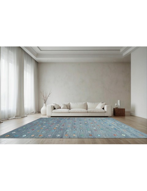 Grau Afghanistan Kelim  340 x 251 cm