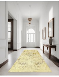 Jaune Persan Tapis Persan vintage  165 x 79 cm