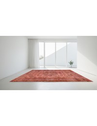 Orange Persan Tapis Persan vintage  270 x 195 cm