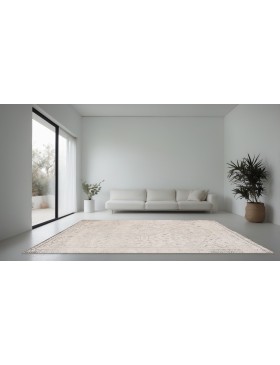 Beige Persan Tapis Persan vintage  212 x 153 cm