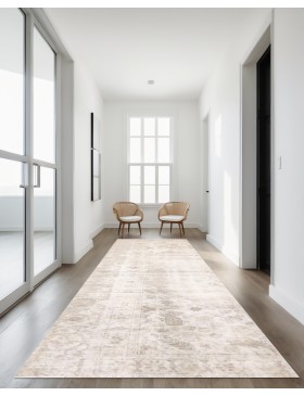 Beige Persien Persisk vintage matta  325 x 78 cm