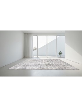 Grise Persan Tapis Persan vintage  240 x 135 cm