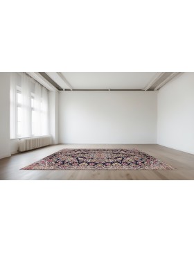 Bleu Persan Tapis persan 213 x 145 cm - view 2