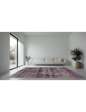 Lilla Persien Persisk Vintagetæppe  215 x 118 cm