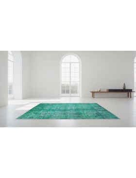 Vert Persan Tapis Persan vintage  237 x 144 cm