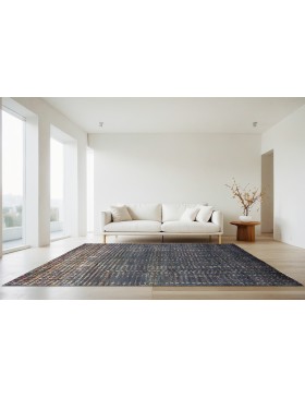 Black India Taj Wool & Silk  303 x 251 cm