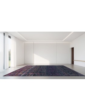 Zwarte  India Taj Wool & Zijde  307 x 250 cm