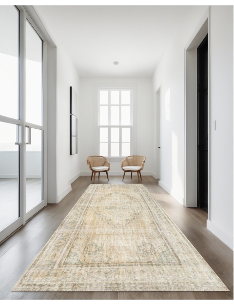 Beige Turquía Alfombra persa vintage 290 x 162 cm - view 2