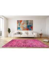 Rosa Turco Tappeto vintage 270 x 170 cm - view 2