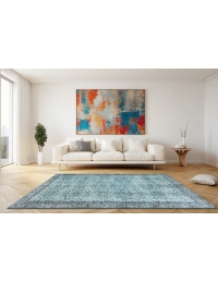 Blå Tyrkia vintage teppe 205 x 110 cm - view 2