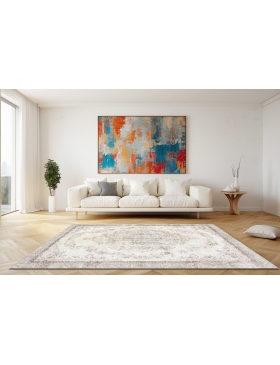 Beige Tyrkiet Vintagetæppe 291 x 175 cm - view 2