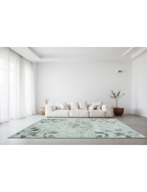 Grønn Tyrkia vintage teppe 200 x 110 cm - view 2