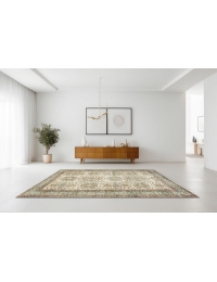 Beige Turc Tapis vintage 208 x 117 cm - view 1