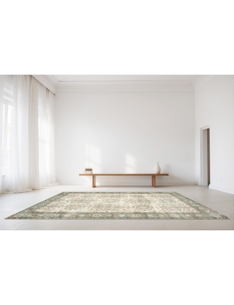 Beige Turc Tapis vintage 213 x 115 cm - view 2