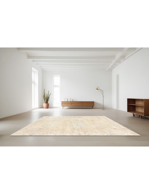 Beige Turkije Vintage Tapijt  282 x 160 cm