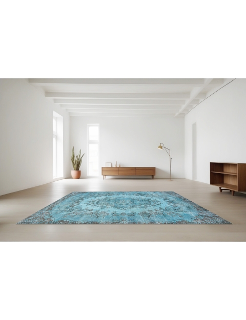 Blu Turco Tappeto vintage 255 x 180 cm - view 2
