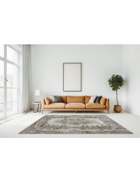 Beige Turc Tapis vintage 241 x 160 cm - view 2