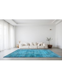 Blauw Turkije Vintage Tapijt 260 x 175 cm - view 1
