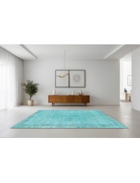 Turquesa Turquía Alfombra vintage 279 x 172 cm - view 2