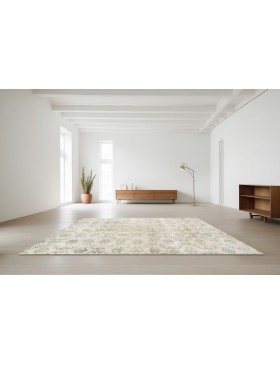Beige Tyrkia  vintage teppe  190 x 88 cm