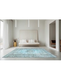 Azul Turquía Alfombra vintage  266 x 157 cm