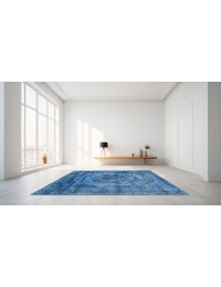 Blauw Turkije Vintage Tapijt 208 x 107 cm - view 2