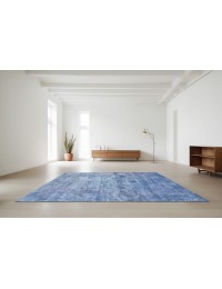 Azul Turquía Alfombra vintage  265 x 156 cm
