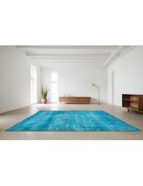 Blu Turco Tappeto vintage  205 x 110 cm