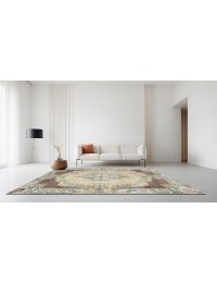 Beige Turquía Alfombra vintage 235 x 158 cm - view 1