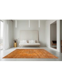 Orange Türkei Vintage Teppich 280 x 165 cm - view 1
