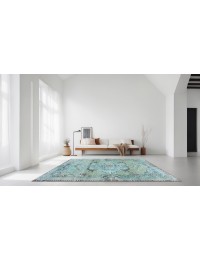 Bleu Turc Tapis vintage 200 x 110 cm - view 2