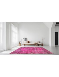 Rosa Turco Tappeto vintage 215 x 114 cm - view 2