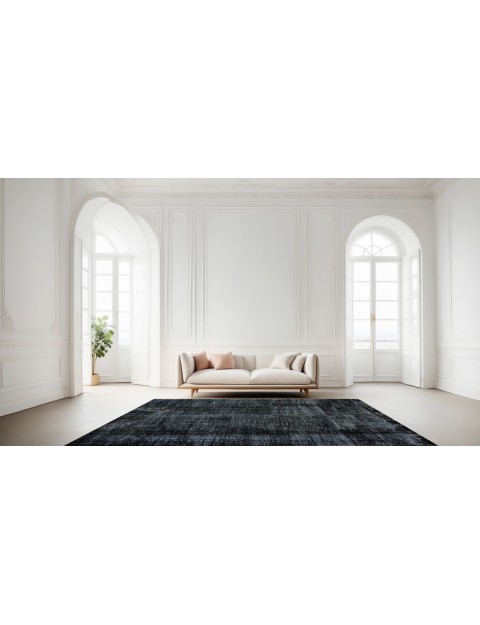 Zwarte  Turkije Vintage Tapijt  285 x 185 cm