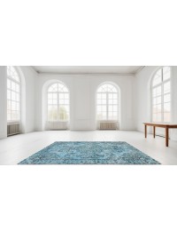 Blau Türkei Vintage Teppich  280 x 170 cm