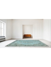 Bleu Turc Tapis vintage 214 x 153 cm - view 2