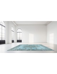 Blauw Turkije Vintage Tapijt 210 x 115 cm - view 1