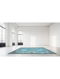 Bleu Turc Tapis vintage 210 x 114 cm - view 1