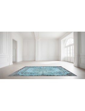 Blu Turco Tappeto vintage 225 x 112 cm - view 1
