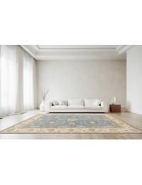 Bleu Afghanistan Tapis Kazak  413 x 305 cm