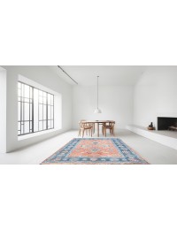 Rosa Afghanistan Ziegler matta  123 x 82 cm