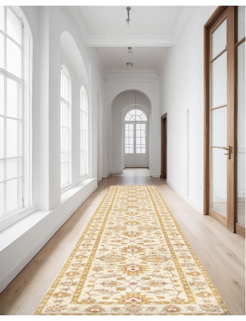 Beige  Afghanistan Ziegler Carpet  477 x 80 cm